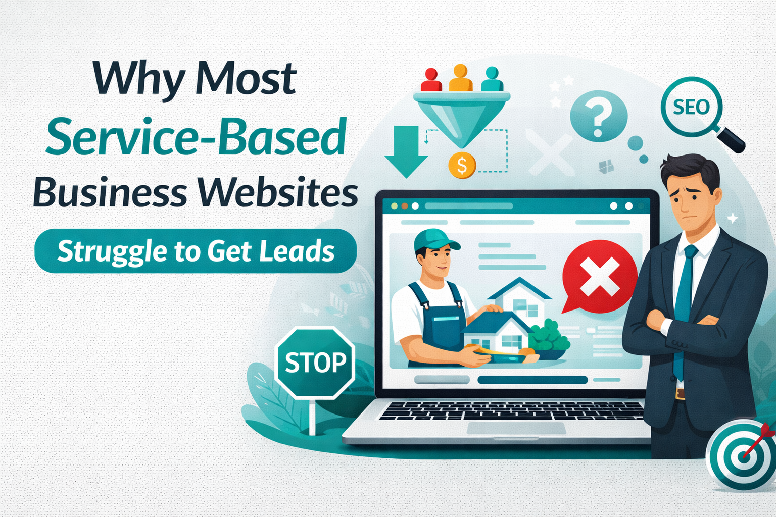 Why Most Service-Based Business Websites Struggle to Get Leads Why Most Service-Based Business Websites Struggle to Get Leads