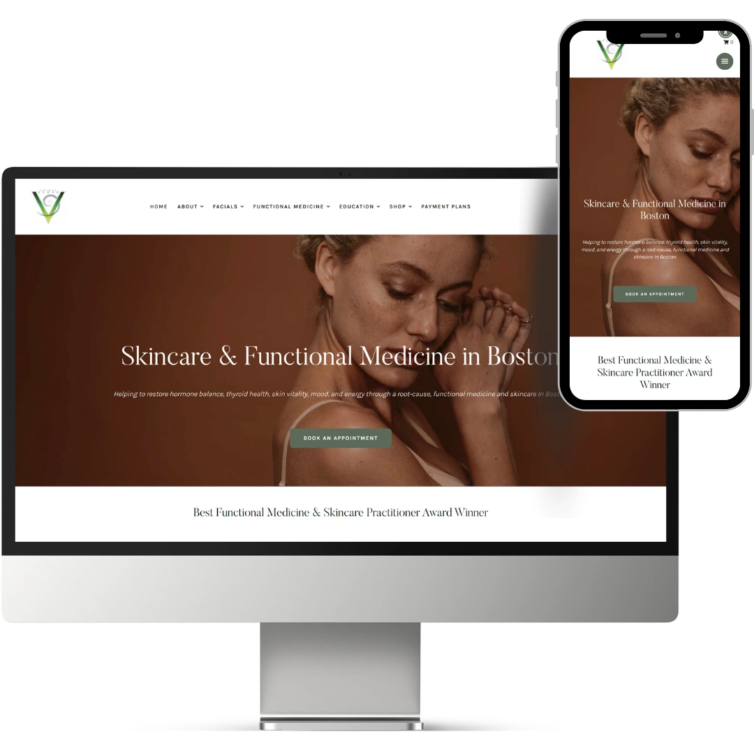 Unique Verve website mockup Unique Verve website mockup